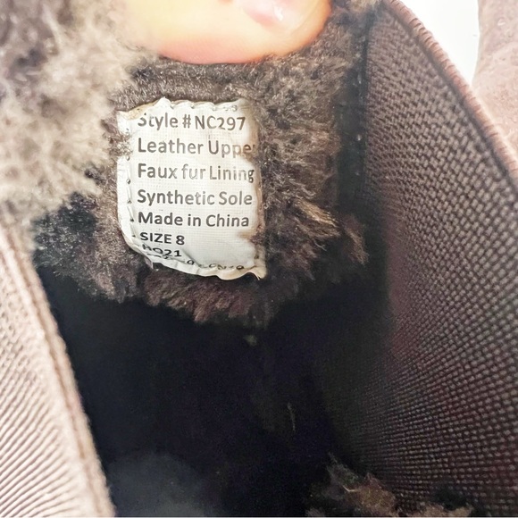 Madewell Suede Shearling Joey Pull-On Chelsea Boot Size 8 Dark Brown - Picture 9 of 10